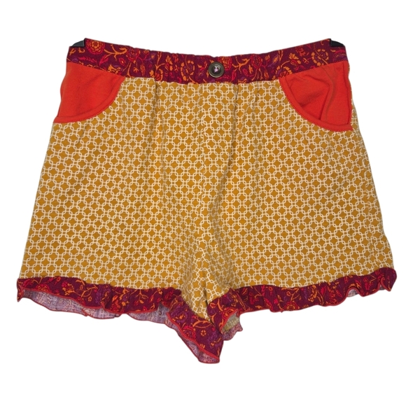 Matilda Jane Enchanted Garden Woodrose Mixed Print Shorts Girls Youth Size 10 - Picture 1 of 9